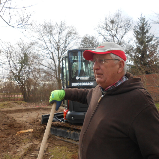 Foto: Dieter Rückert bei der Arbeit